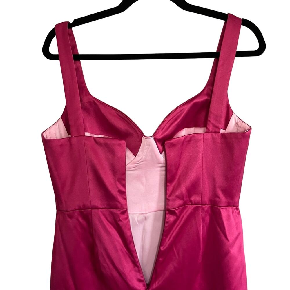 POSTMERIDIEM Satin Bustier Dress Size L - Picture 5 of 5